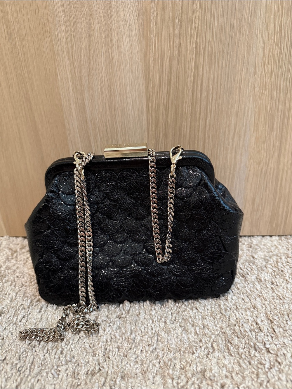 Black Clutch with Chain